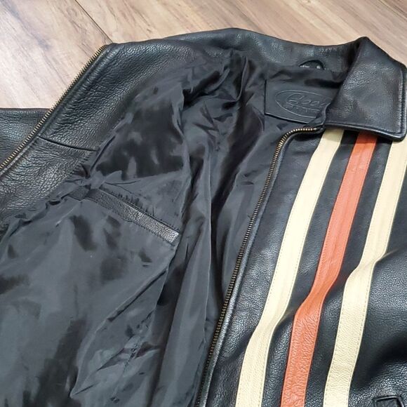 Geek Squad Ladies Leather Embroidered Jacket - Picture 9 of 11